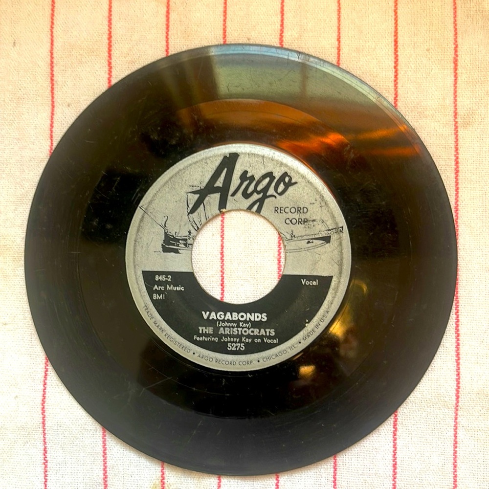 Johnny Kay’s Aristocrats vintage vinyl record 45 rpm